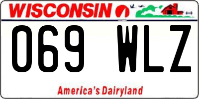 WI license plate 069WLZ