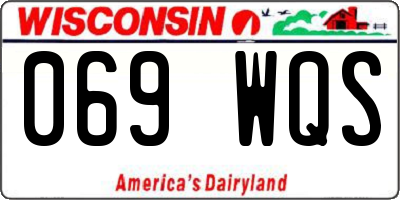 WI license plate 069WQS