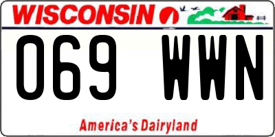 WI license plate 069WWN