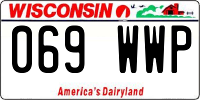WI license plate 069WWP