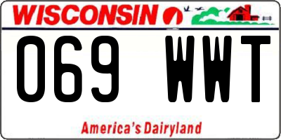 WI license plate 069WWT