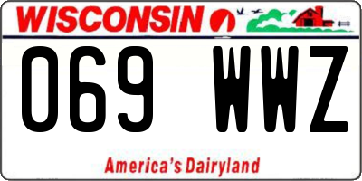 WI license plate 069WWZ
