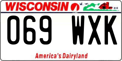 WI license plate 069WXK