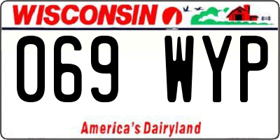 WI license plate 069WYP