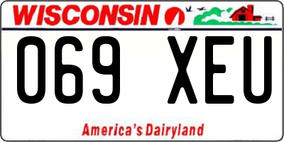 WI license plate 069XEU