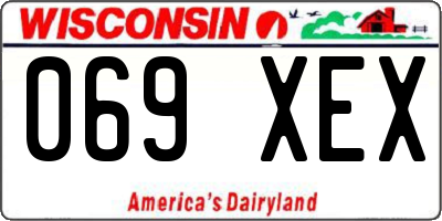 WI license plate 069XEX