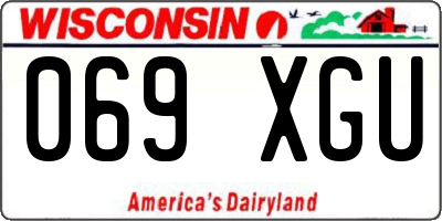 WI license plate 069XGU