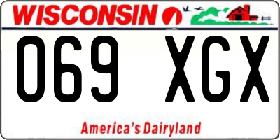 WI license plate 069XGX