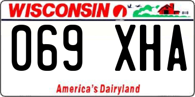 WI license plate 069XHA