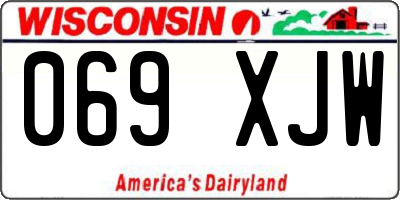 WI license plate 069XJW