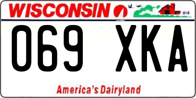 WI license plate 069XKA