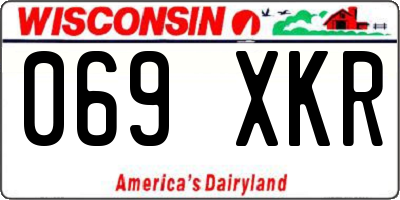WI license plate 069XKR