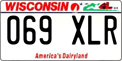 WI license plate 069XLR