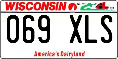 WI license plate 069XLS