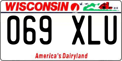 WI license plate 069XLU