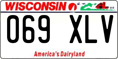 WI license plate 069XLV