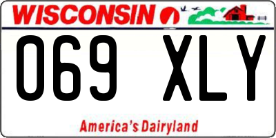 WI license plate 069XLY
