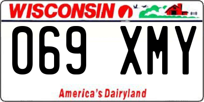 WI license plate 069XMY
