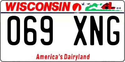 WI license plate 069XNG