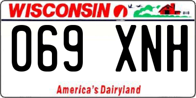 WI license plate 069XNH