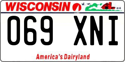 WI license plate 069XNI