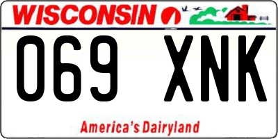 WI license plate 069XNK