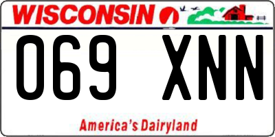 WI license plate 069XNN