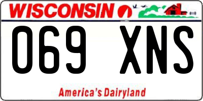 WI license plate 069XNS