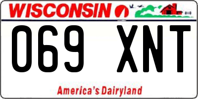 WI license plate 069XNT