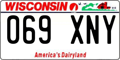 WI license plate 069XNY