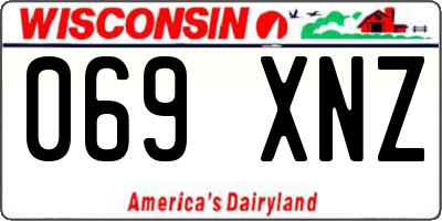 WI license plate 069XNZ