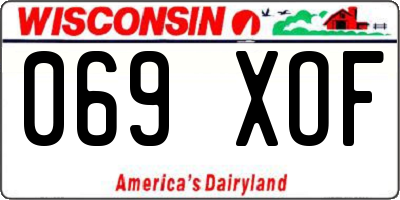 WI license plate 069XOF