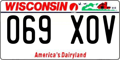 WI license plate 069XOV