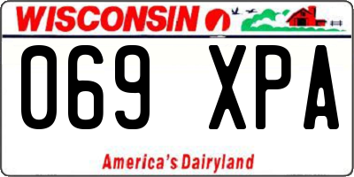 WI license plate 069XPA