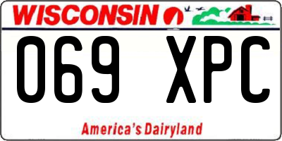 WI license plate 069XPC