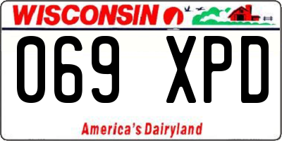 WI license plate 069XPD
