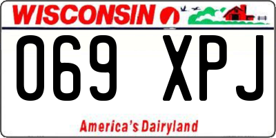 WI license plate 069XPJ