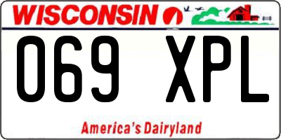 WI license plate 069XPL