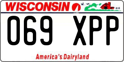 WI license plate 069XPP