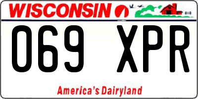 WI license plate 069XPR