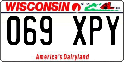 WI license plate 069XPY