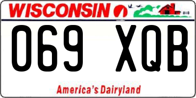 WI license plate 069XQB
