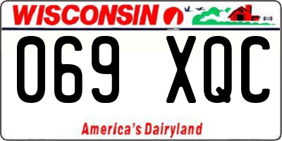 WI license plate 069XQC