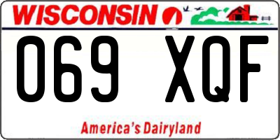 WI license plate 069XQF