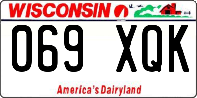 WI license plate 069XQK