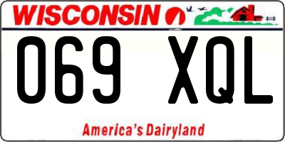 WI license plate 069XQL