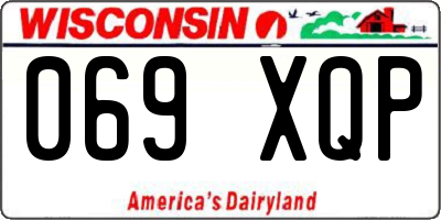 WI license plate 069XQP