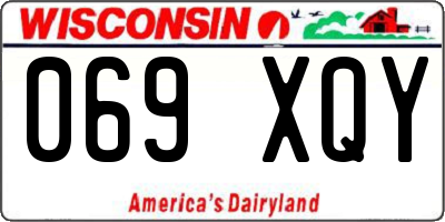 WI license plate 069XQY