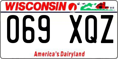 WI license plate 069XQZ