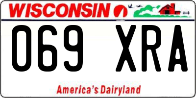 WI license plate 069XRA